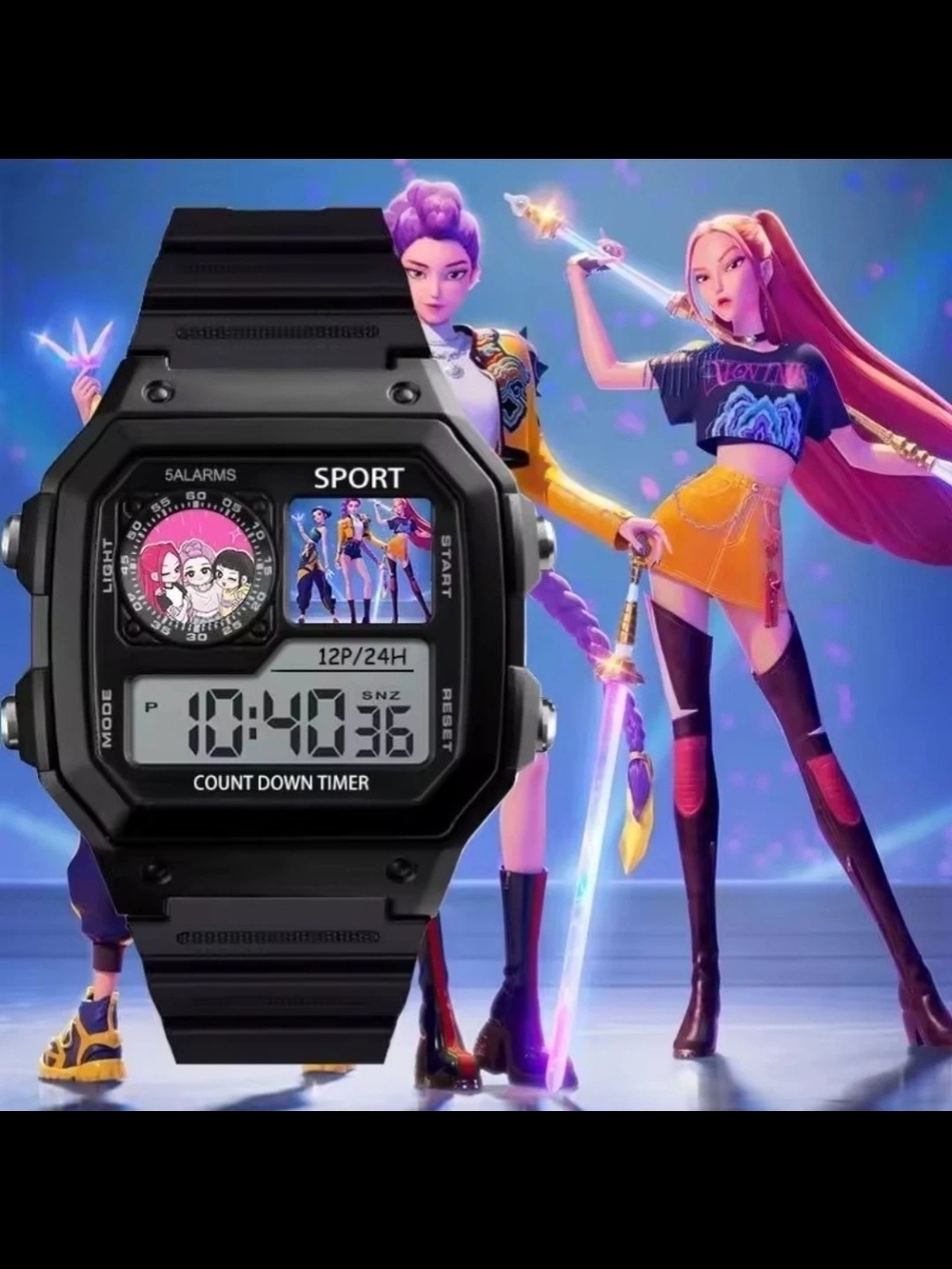 KPop Demon Hunters Huntrix Girls Digital Watch
